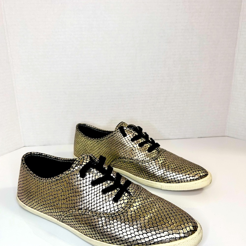 Marc by Marc Jacobs Metallic Snakeskin Sneakers y2k